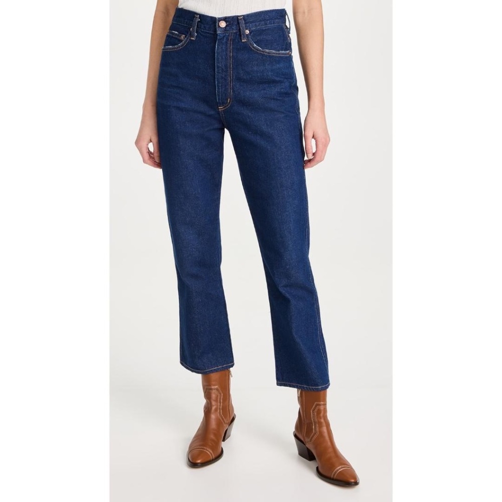 Agolde Dark Blue Flare Jeans